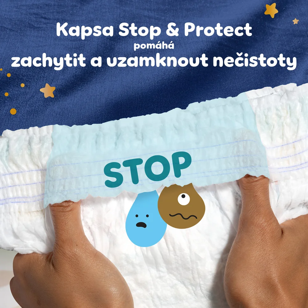 Pampers Night Pants vel. 7 15+ kg dětské plenkové kalhotky 35 ks
