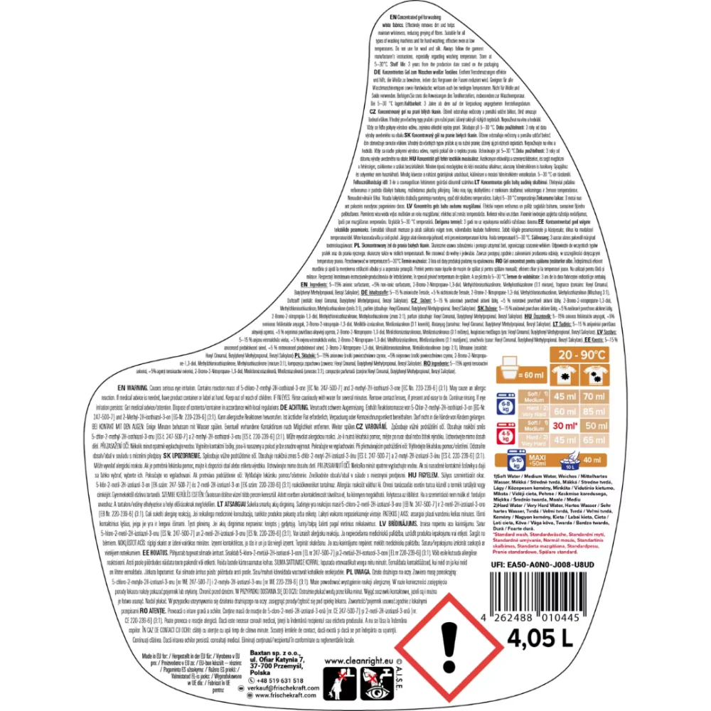 Frische Kraft Frische Kraft 6v1 prací gel COLOR 2,04 L