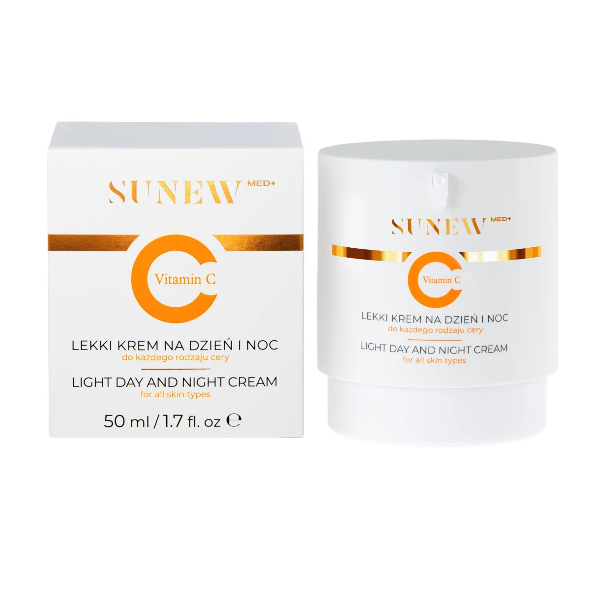 SunewMed+ Lehký denní a noční krém s vitamínem C 50 ml