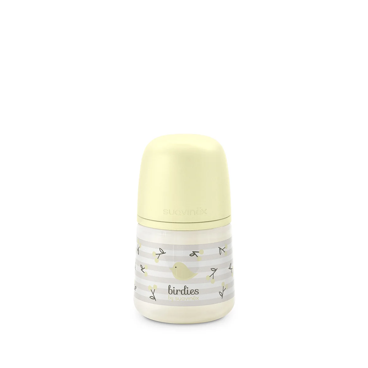 Suavinex Kojenecká láhev fyziologická BIRDIES S 150 ml 1 ks žlutá