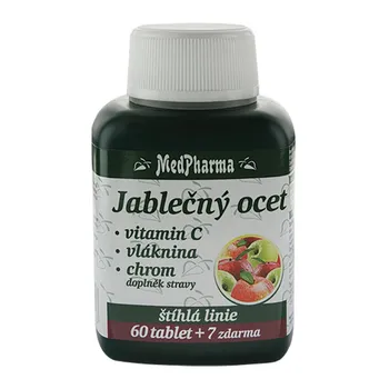 Medpharma Jablečný ocet + vitamin C + vláknina + chrom 67 tablet