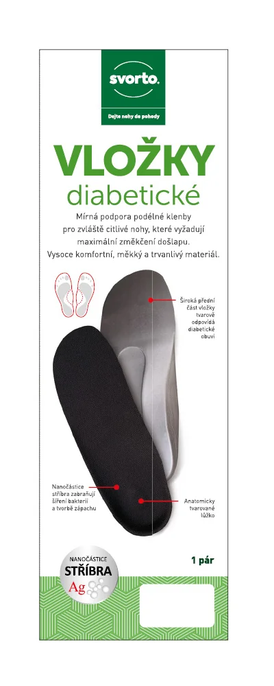 Svorto 012 Vložky diabetické vel. 43–44 1 pár