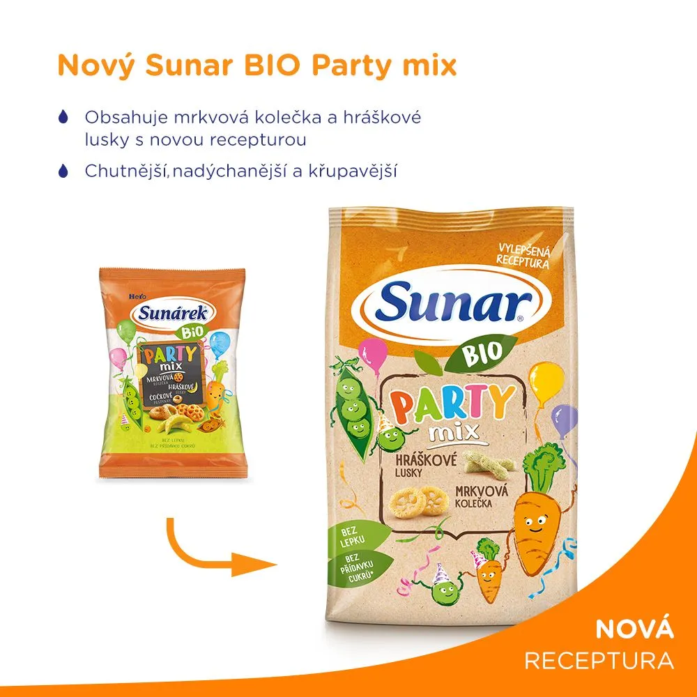 Sunar BIO Party mix křupky 45 g