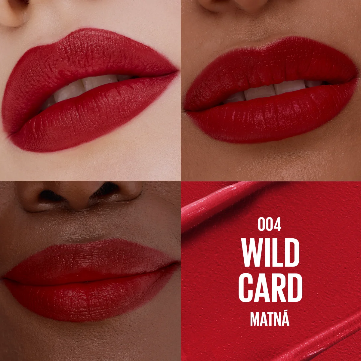 Maybelline Lifter Serum Lipstick Matte 004 Wild Card matná rtěnka 1 ks