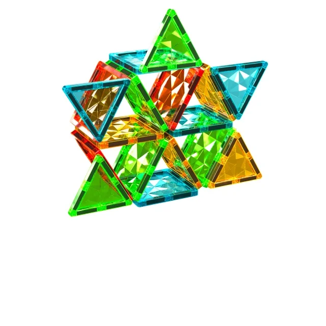 Geomag Magnetic Tiles magnetická stavebnice 60 dílků