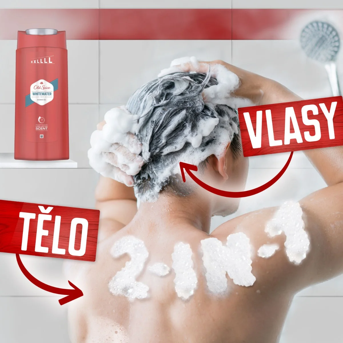 Old Spice Whitewater Pánský sprchový gel XXL 675 ml