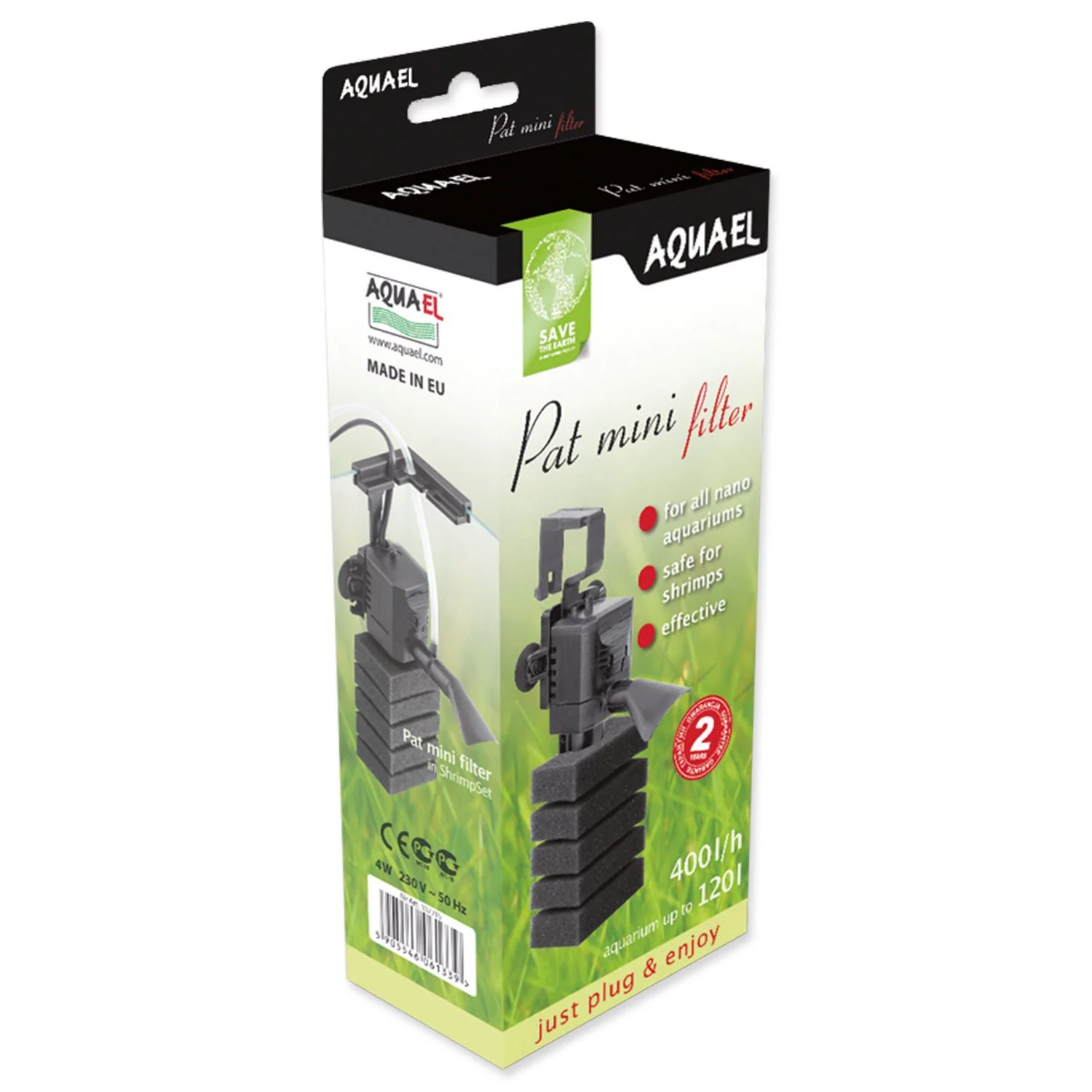 AQUAEL Filtr Pat Mini, vnitřní 450 l/H