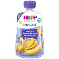 Hipp BIO SNACKIE hruška-pomeranč-mango-banán-rýže