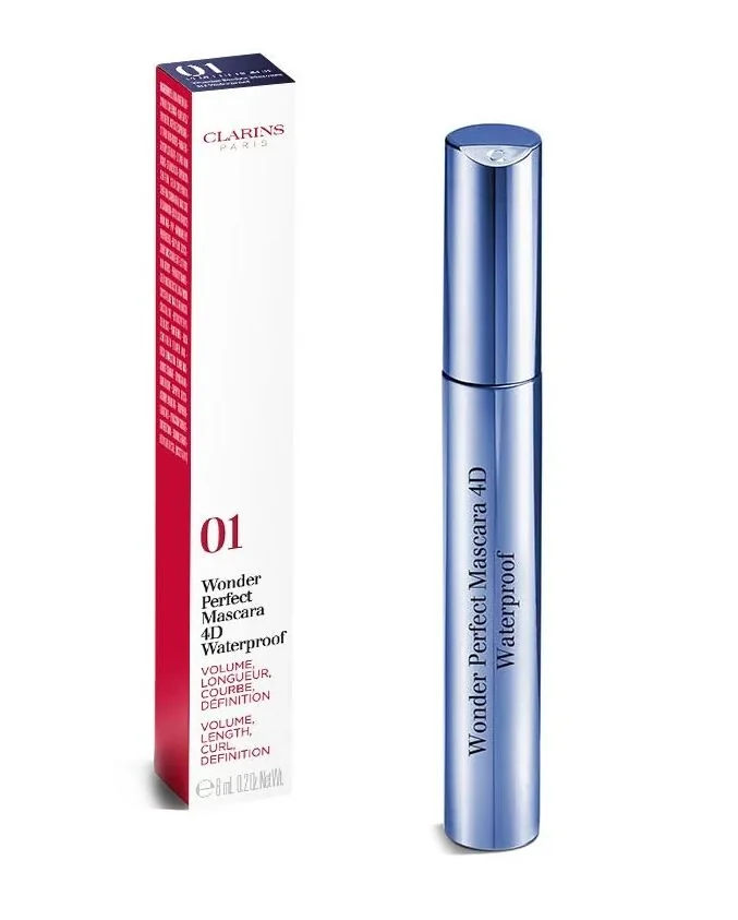 Clarins Wonder Perfect Mascara 4D Waterproof 01 voděodolná řasenka 8 ml