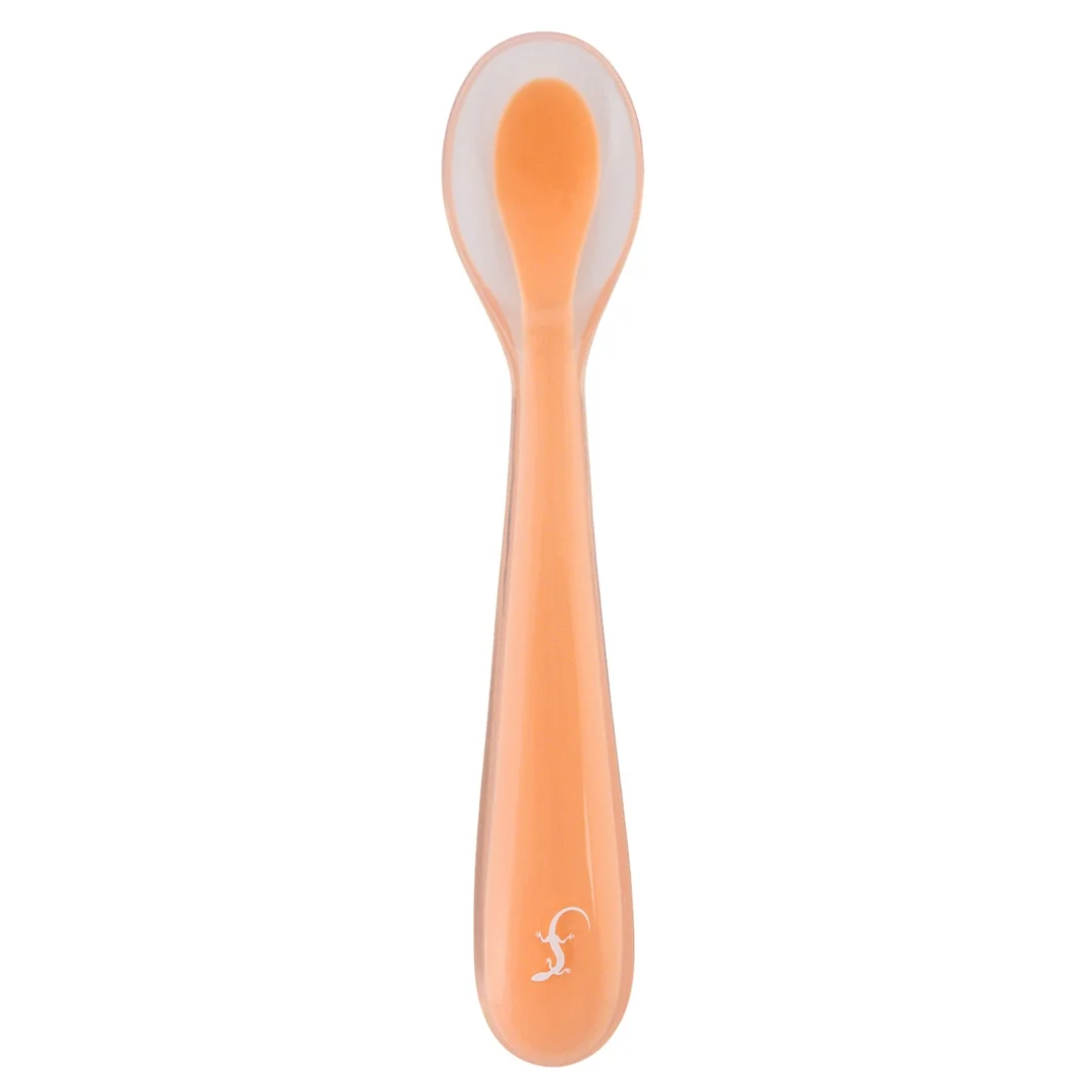 Lurch dětská silikonová lžíce apricot (00280051)