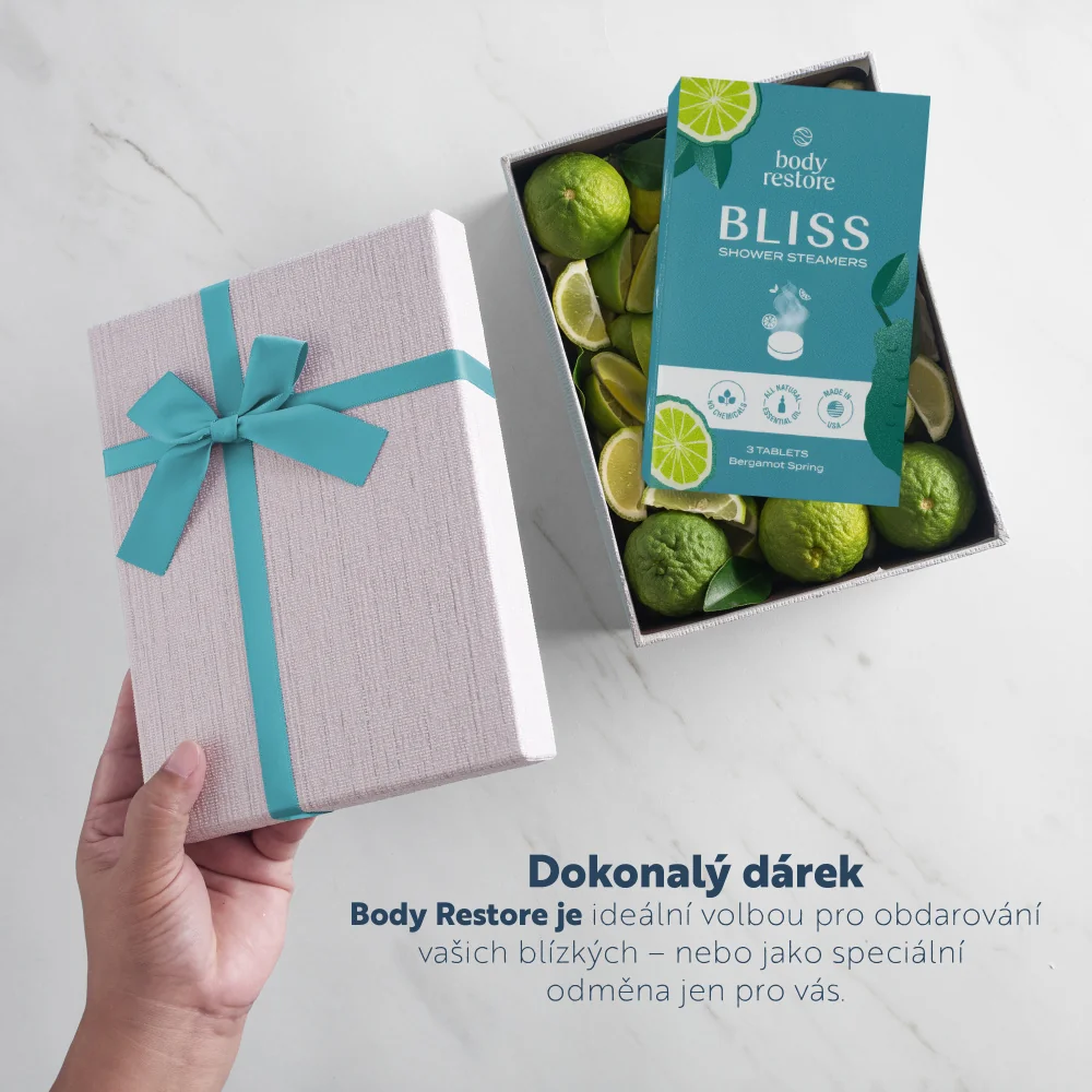Body Restore Aromatické tablety do sprchy bergamot spring 3 ks
