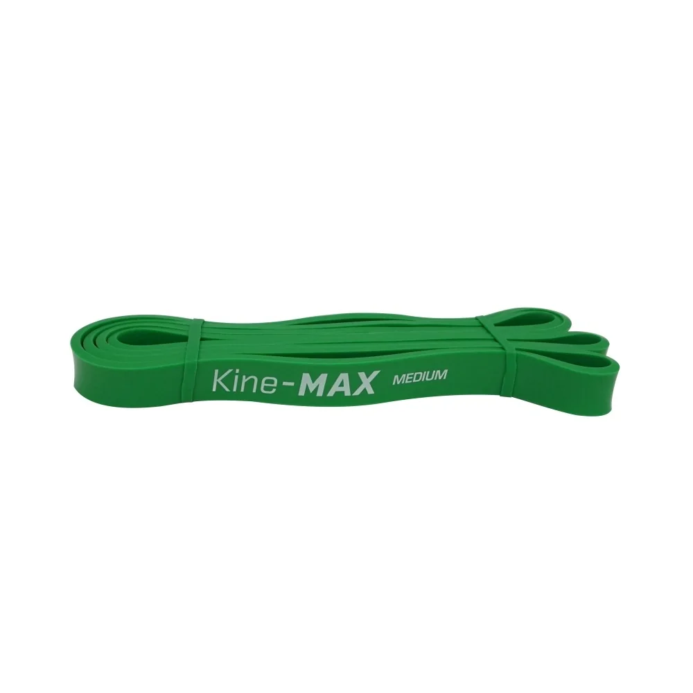 KineMAX Professional Super Loop Resistance Band vel. 3 MEDIUM posilovací guma 1 ks zelená