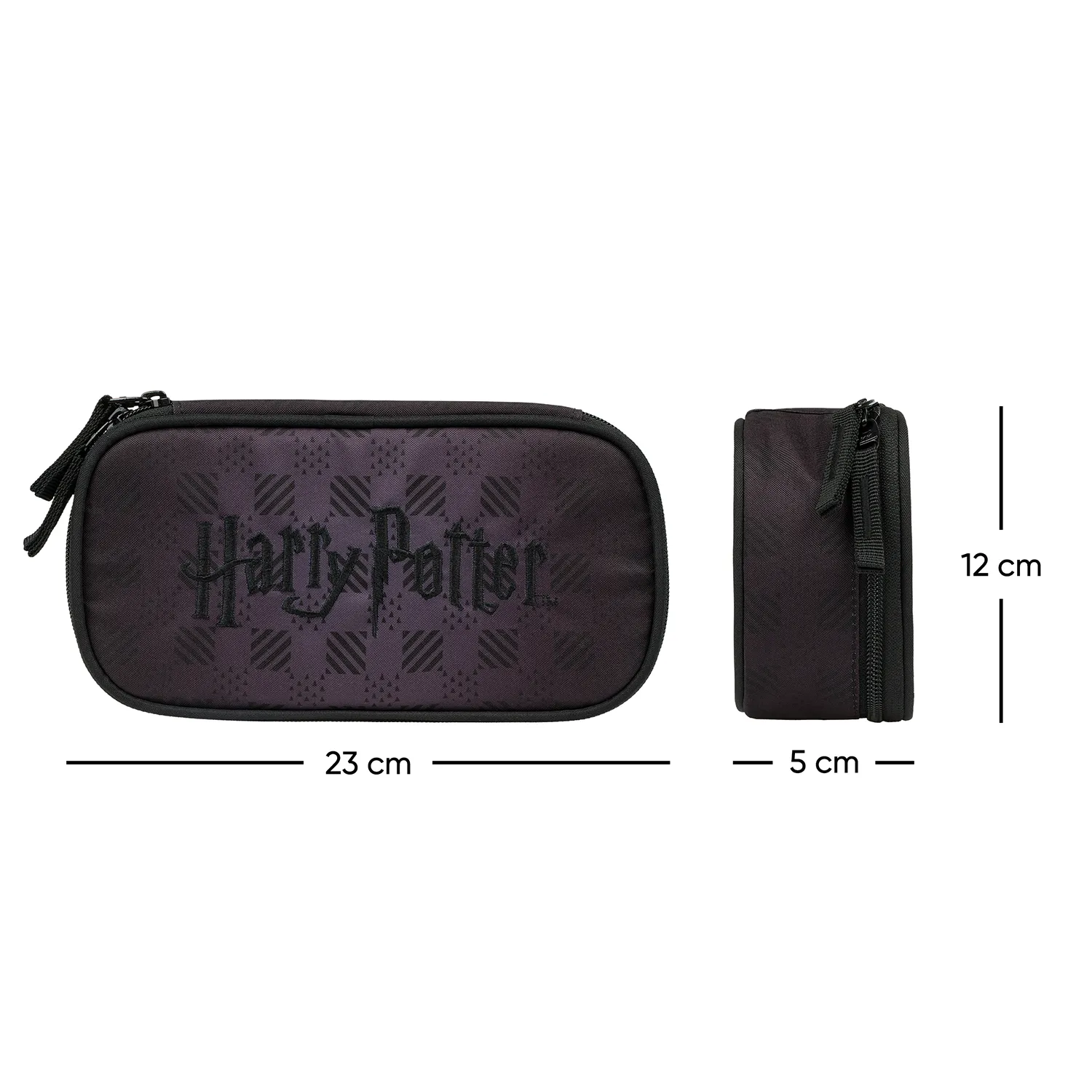 Baagl Školní penál etue Harry Potter Bradavice černý
