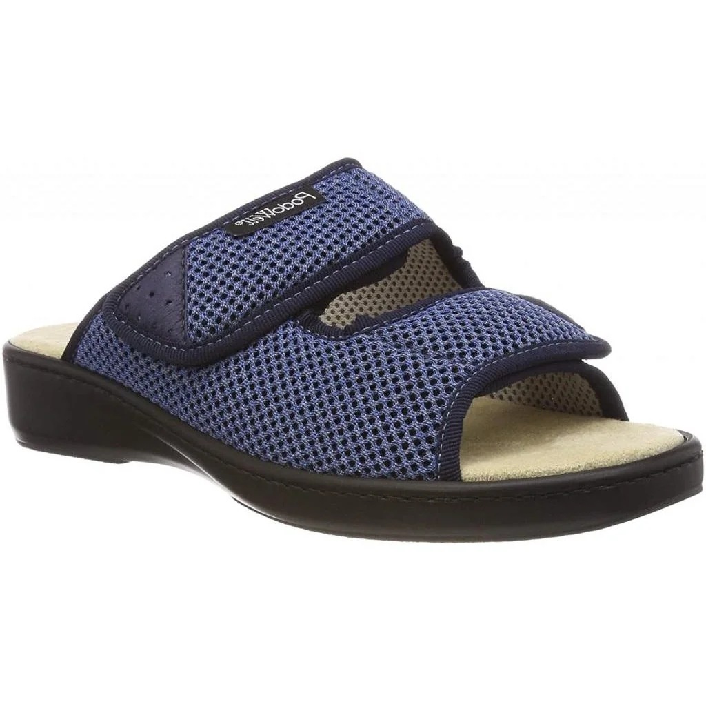 PodoWell ADDAX zdravotní pantofle pro oteklé nohy unisex modrá, velikost: 42
