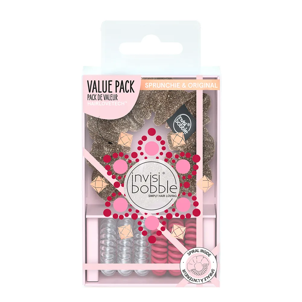 Invisibobble British Royal Duo Queen for a Day gumičky do vlasů 7 ks