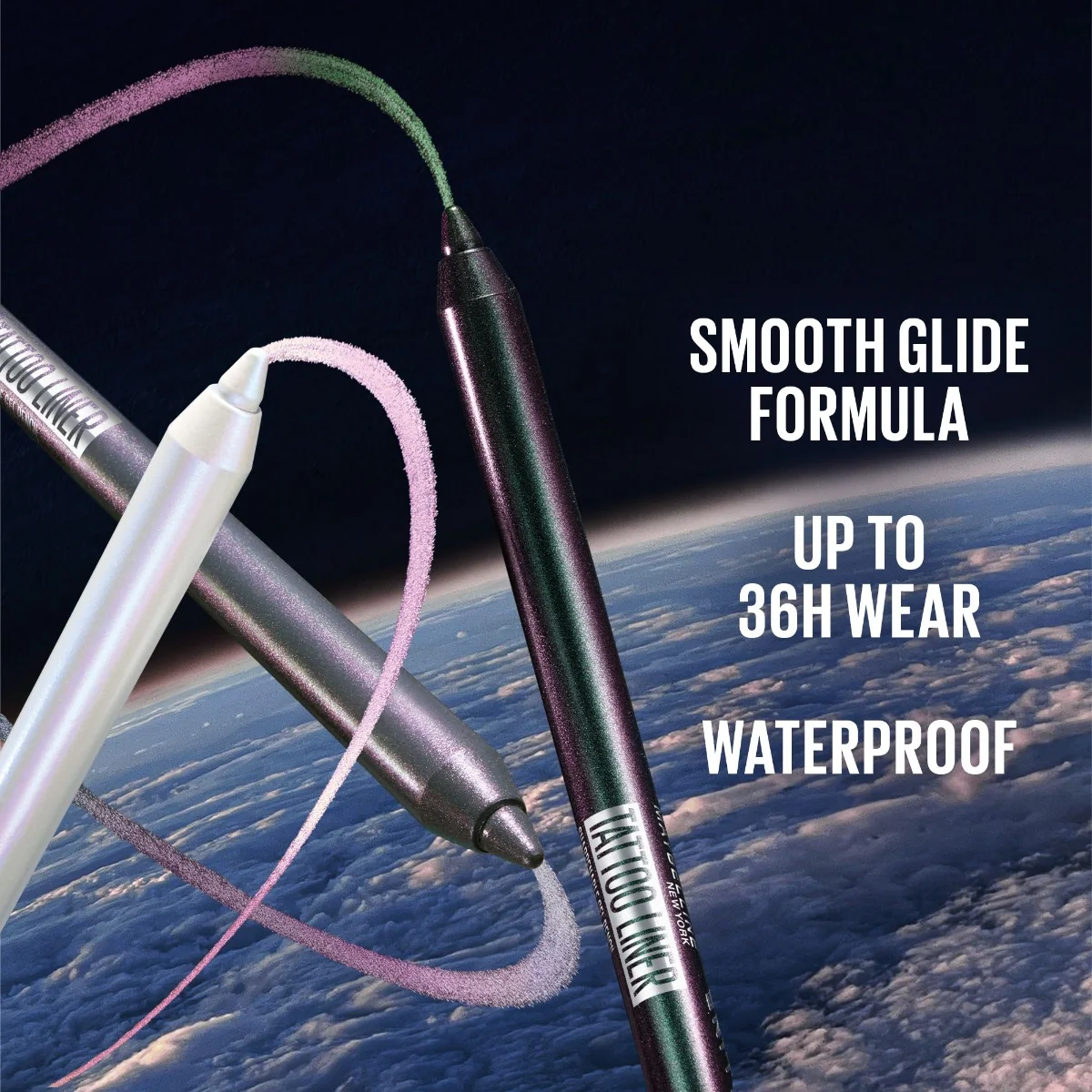 Maybelline Tattoo Liner Gel Pencil odstín 821 Stardust Chrome gelová tužka na oči 1,3 g