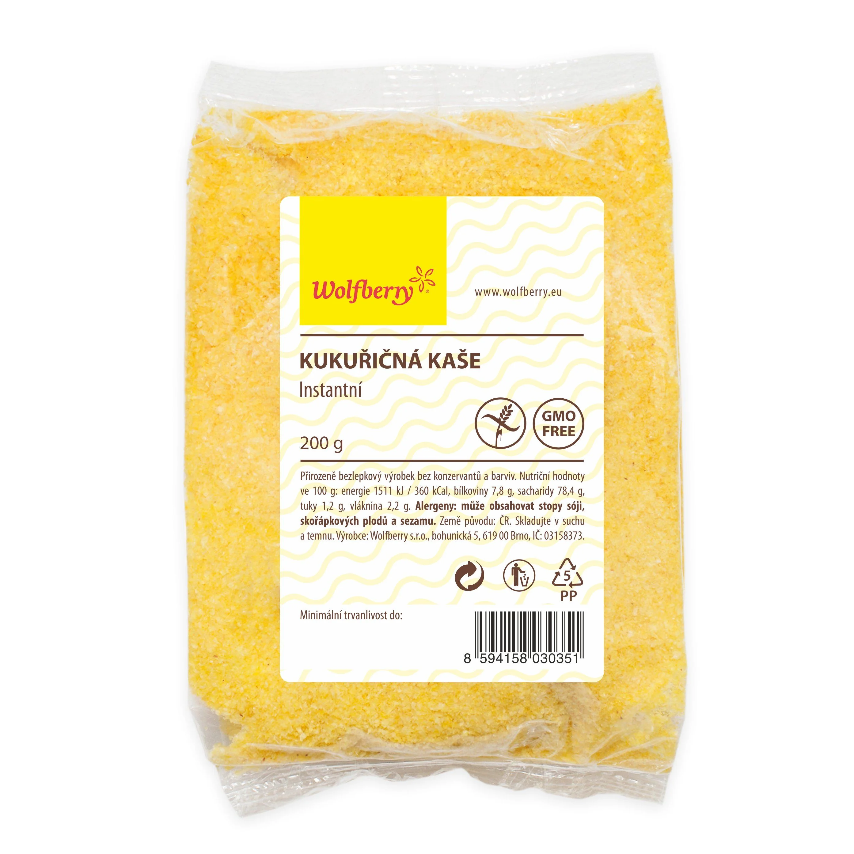 Wolfberry Kukuřičná kaše 200 g