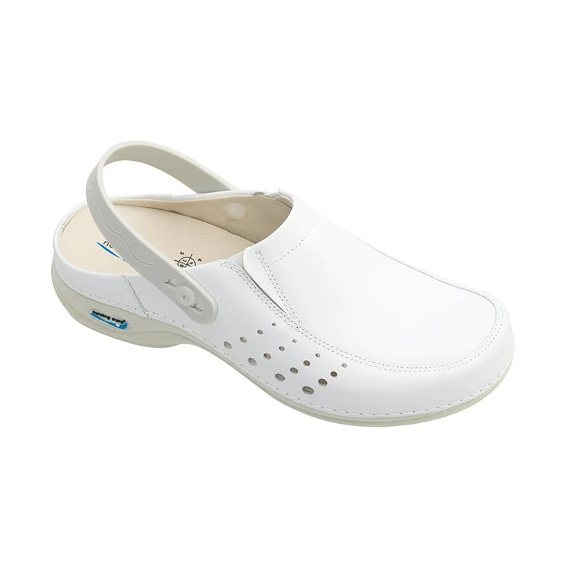 Nursing Care BERLIM WG4AP10 pracovní kožená pratelná obuv unisex bílá, vel: 43