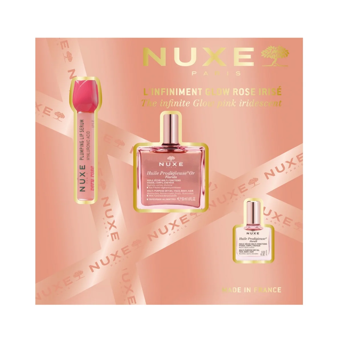 Nuxe The Infinite Glow Pink Iridescent dárková sada 3 ks