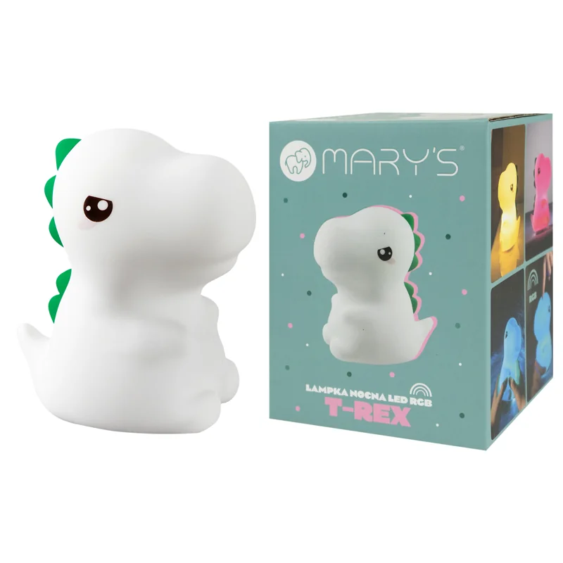 MARY’S LED silikonová noční lampička RGB - T-REX