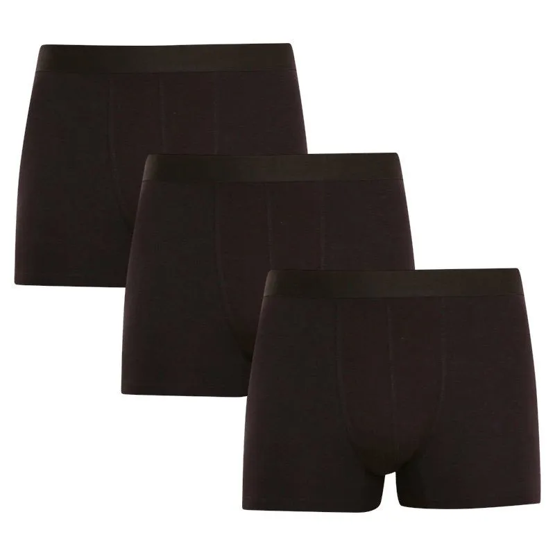 Nedeto 3PACK pánské boxerky černé (3NB001) XXL