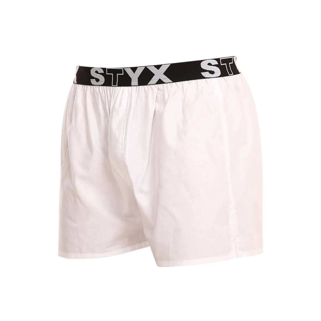 Styx Pánské trenky sportovní guma bílé (B1061) M