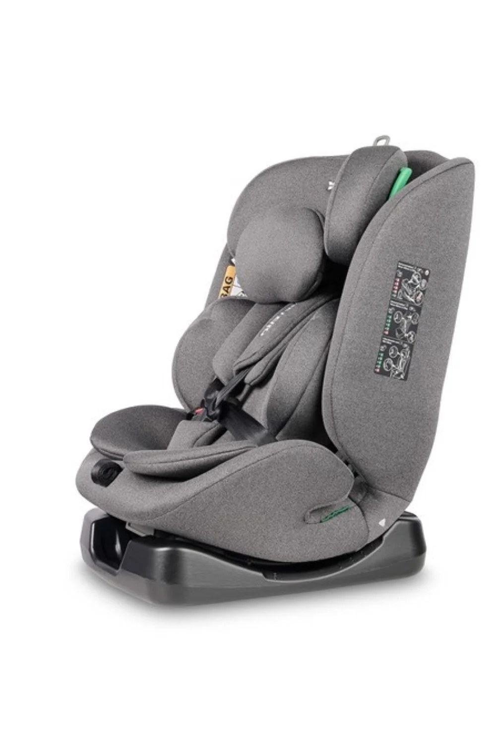 Caretero Dětská autosedačka Mundi i-Size, šedá, 40–150 cm