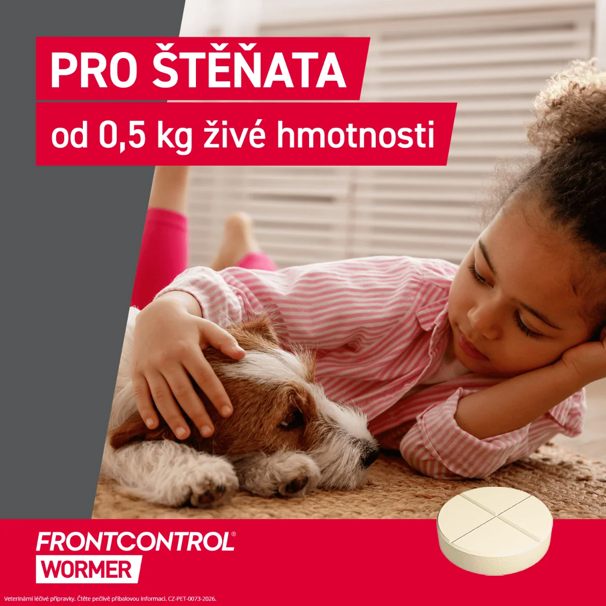 FRONTCONTROL Wormer tablety pro psy 10 kg 2 tablety