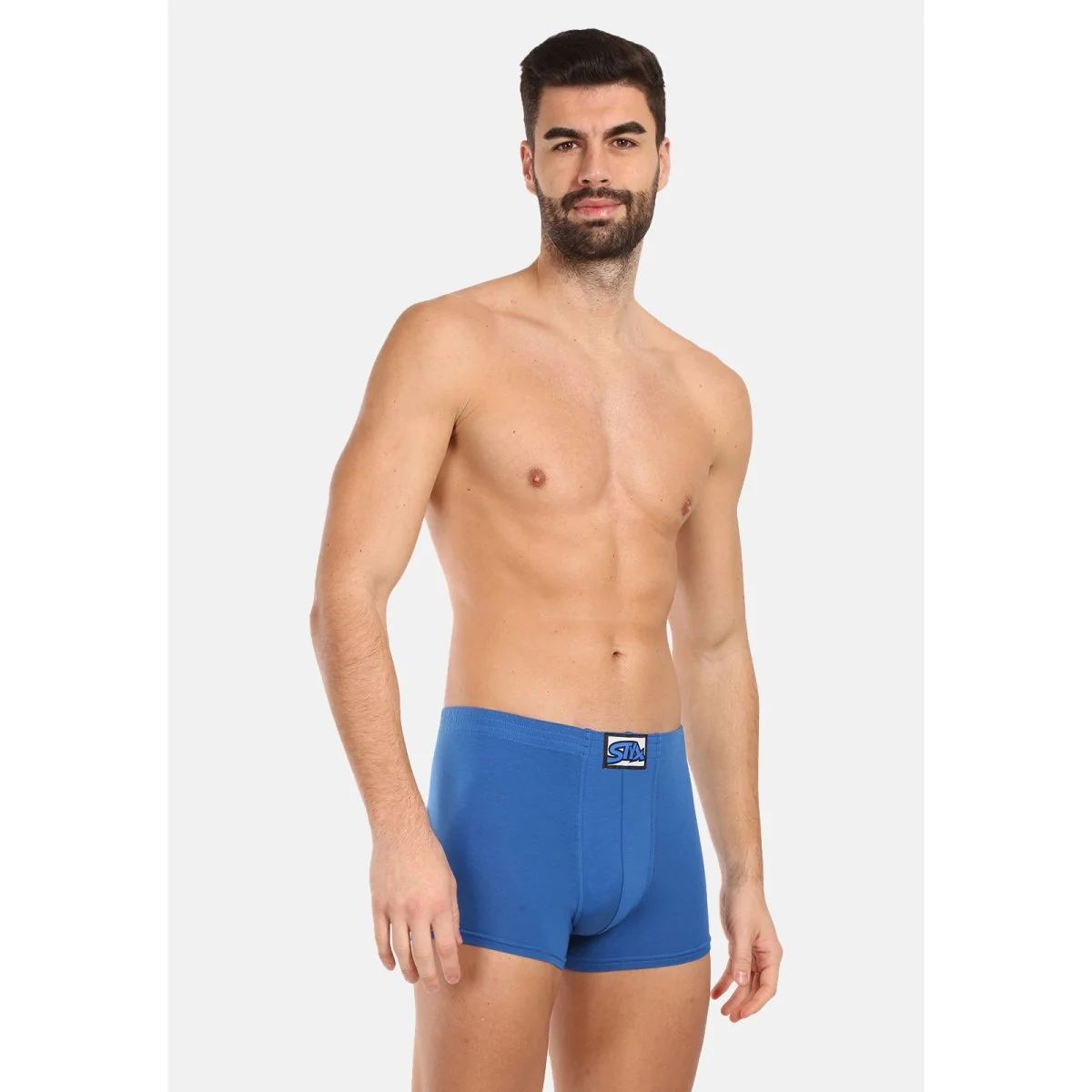 Styx Pánské boxerky klasická guma modré (Q1167) M