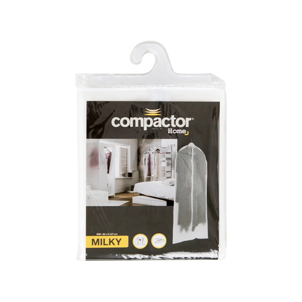 Compactor Milky 60 x 137 cm pouzdro na obleky a dlouhé šaty