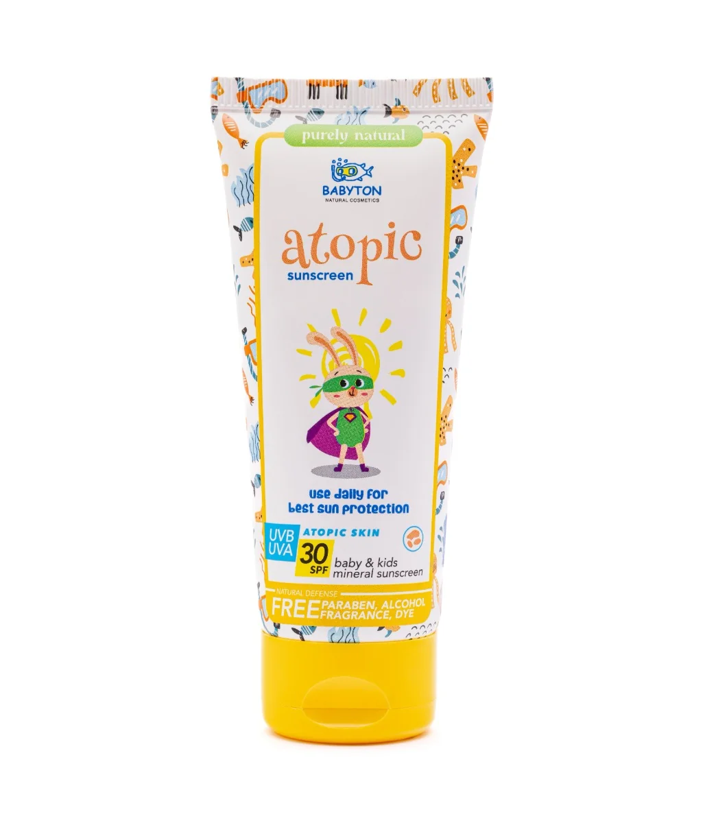 Babyton Přírodní opalovací krém Atopic SPF30 100 ml