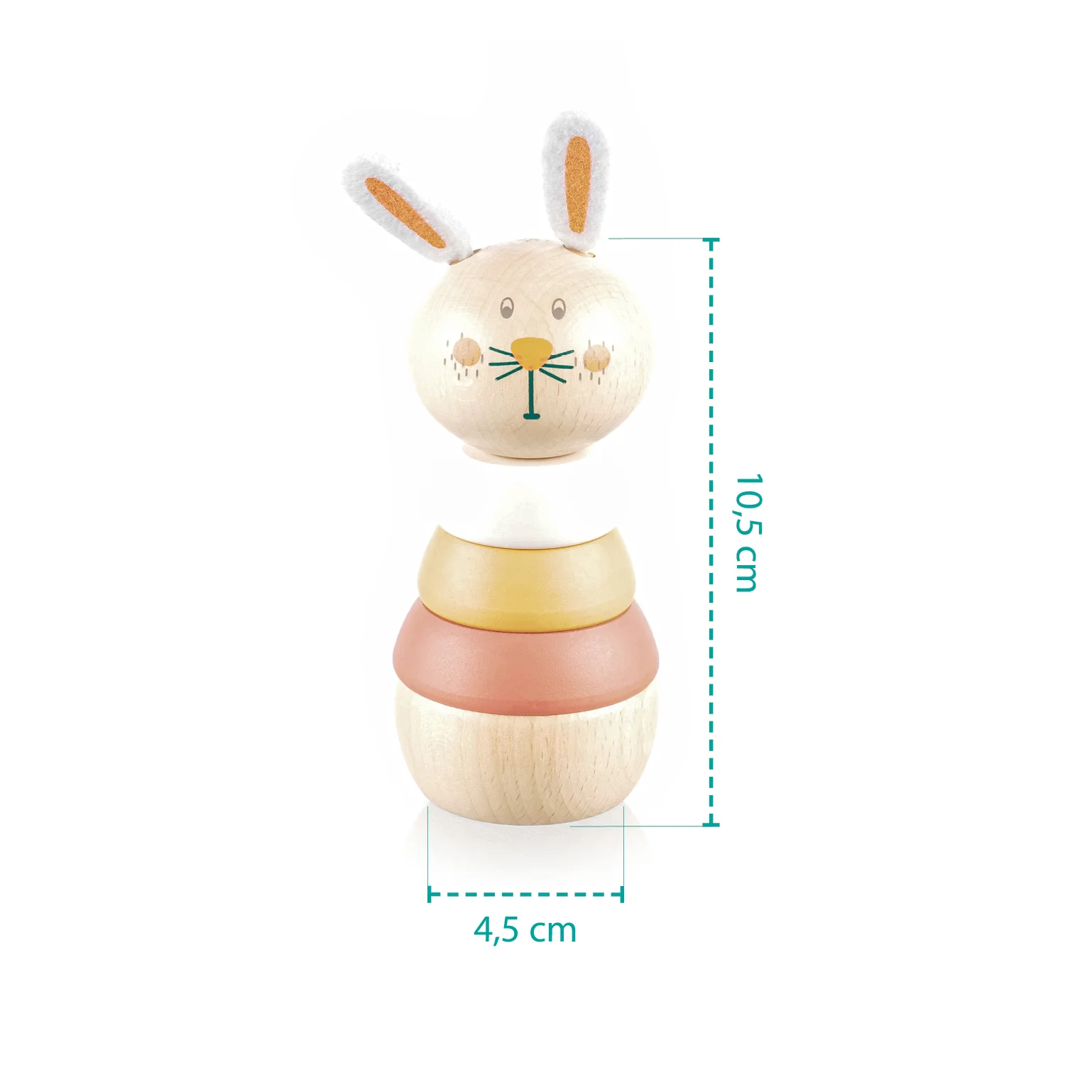 Zopa Dřevěné nasazovací zvířátko, Rabbit 1
