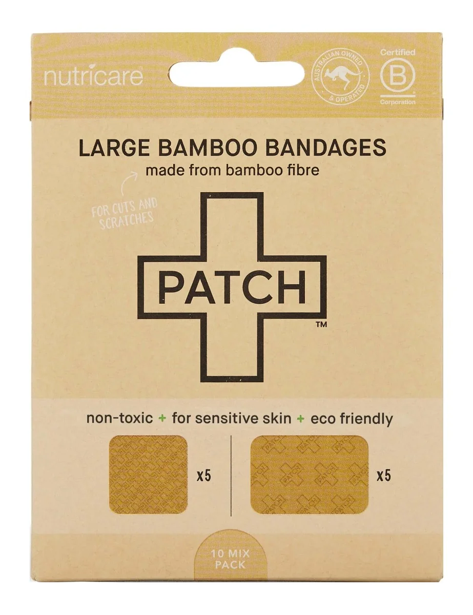 PATCH Bambusové náplasti natural široké 10 ks