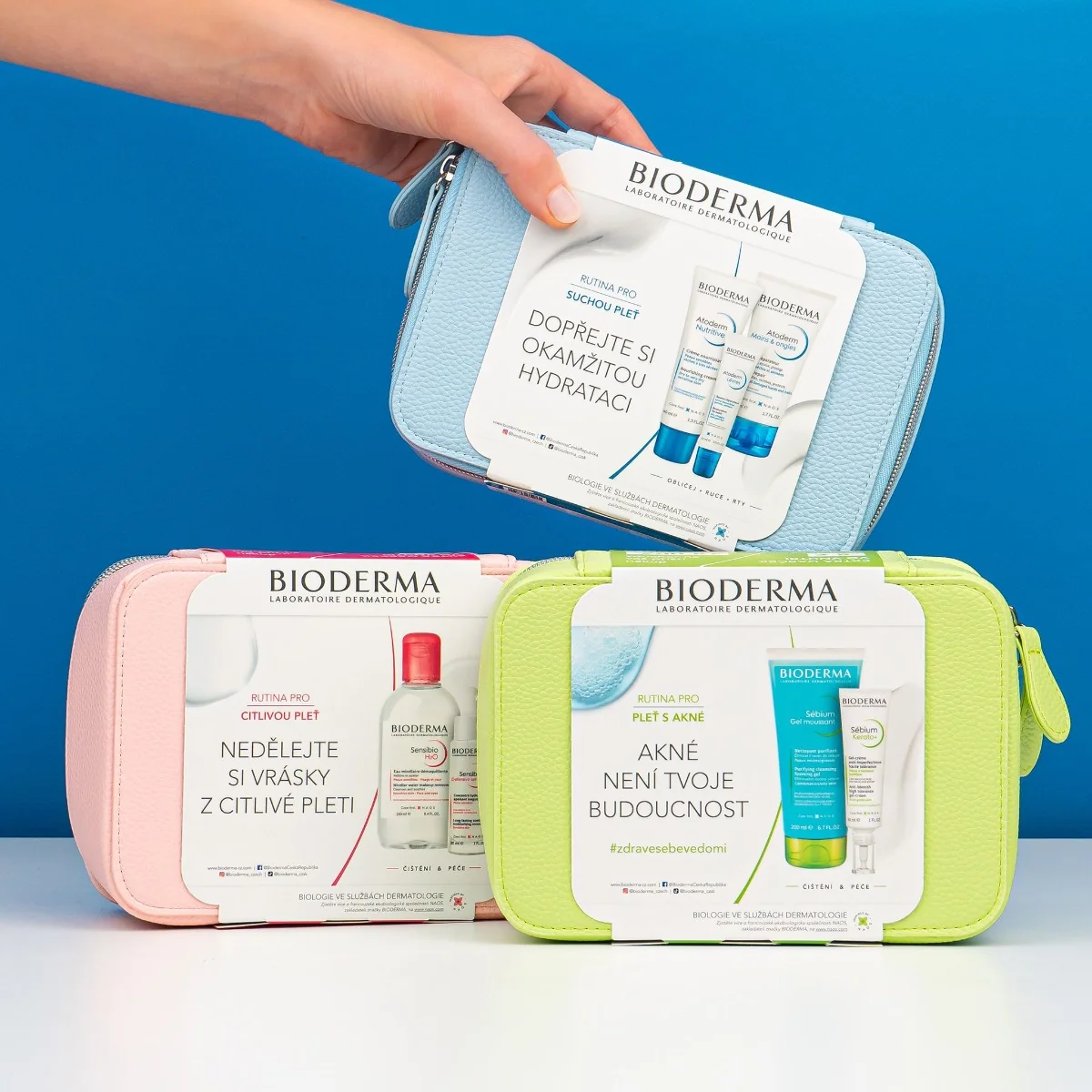 BIODERMA Sensibio Sada na citlivou pleť a vrásky dárkový balíček 2 ks