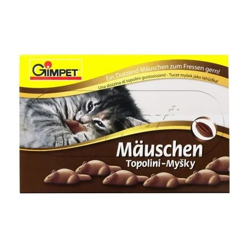 Gimpet Mäuschen čokoládové myšky 12ks