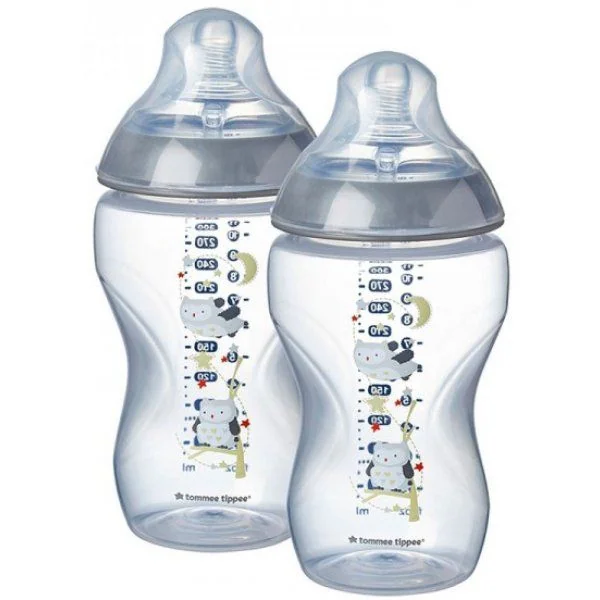 Tommee Tippee C2N 3m+ 340 ml kojenecká láhev s obrázky 2 ks