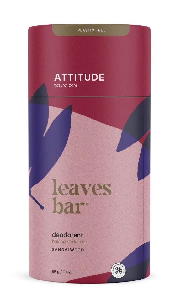 ATTITUDE Leaves bar Přírodní tuhý deodorant Santalové dřevo 85 g