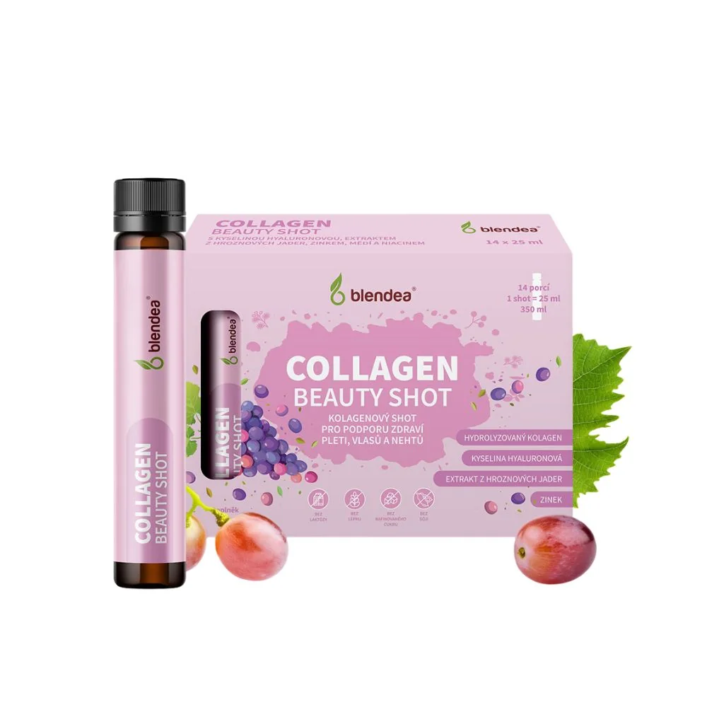 Blendea Collagen Beauty Shot s kyselinou hyaluronovou a zinkem 14x25 ml