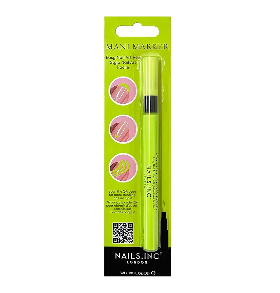 Nails Inc. Mani Marker Green Neon pero na nehty 14 ml