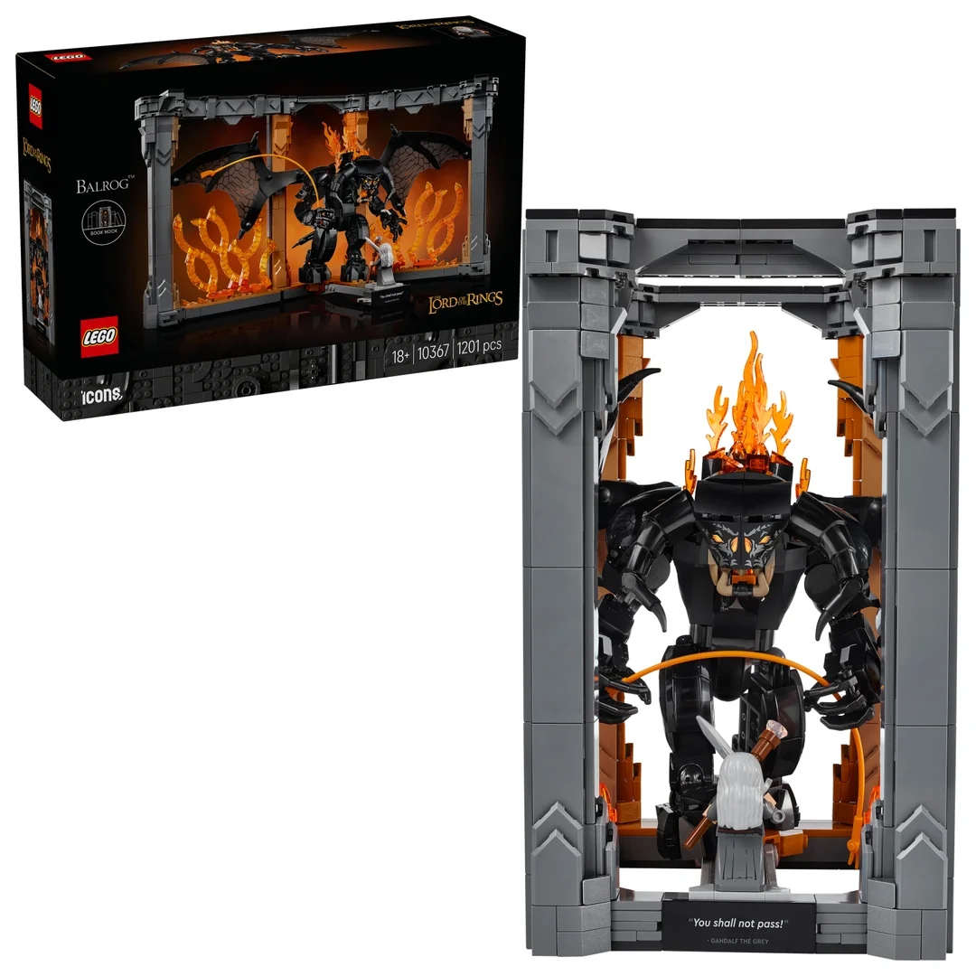 LEGO® Icons 10367 Knižní zarážka: Pán prstenů - Balrog™