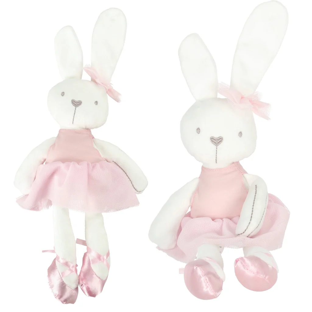 TULIMI Plyšový mazlík pro děti Bunny Love, růžový, 46 cm