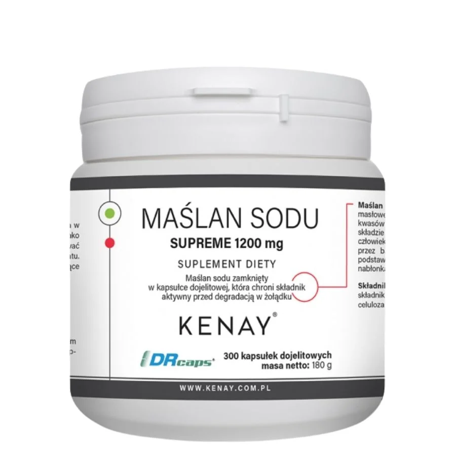 Kenay Butyrát sodný Supreme 1200 mg 300 kapslí