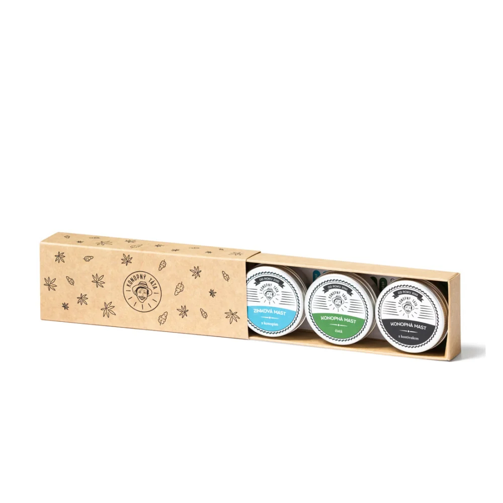 Konopný Táta Trojbalení mastí 3x15 ml