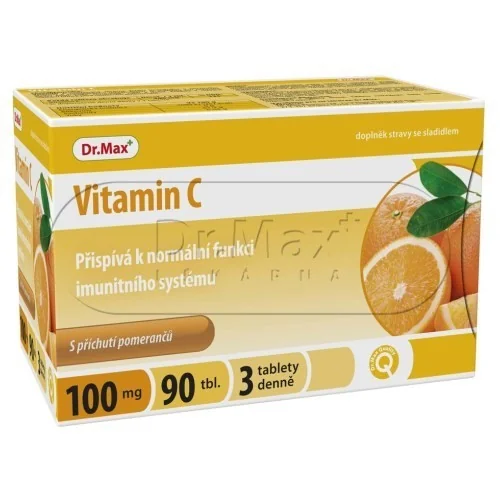 Dr. Max Vitamin C 100mg pomeranč 90 žvýkacích tablet