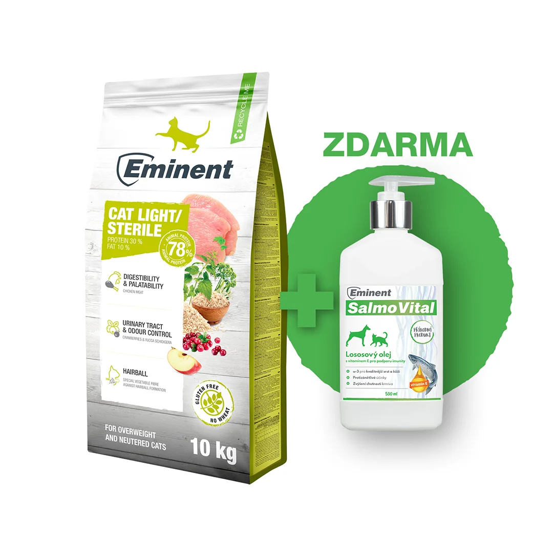 Eminent Cat Light/Sterile High Premium 10 kg