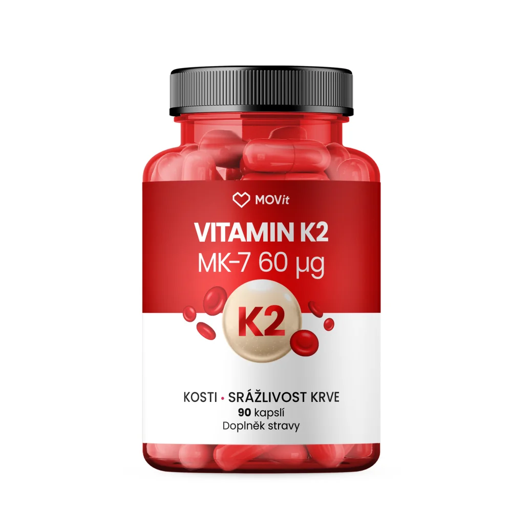 MOVit Energy Vitamin K2 MK-7 60 mcg 90 kapslí
