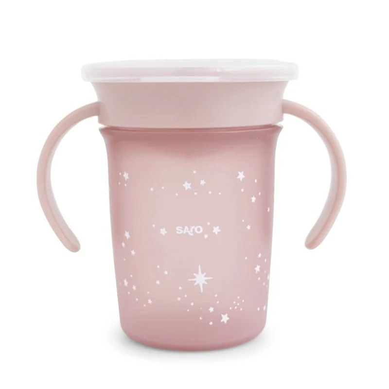 Saro Baby tréninkový hrníček 360° Pink