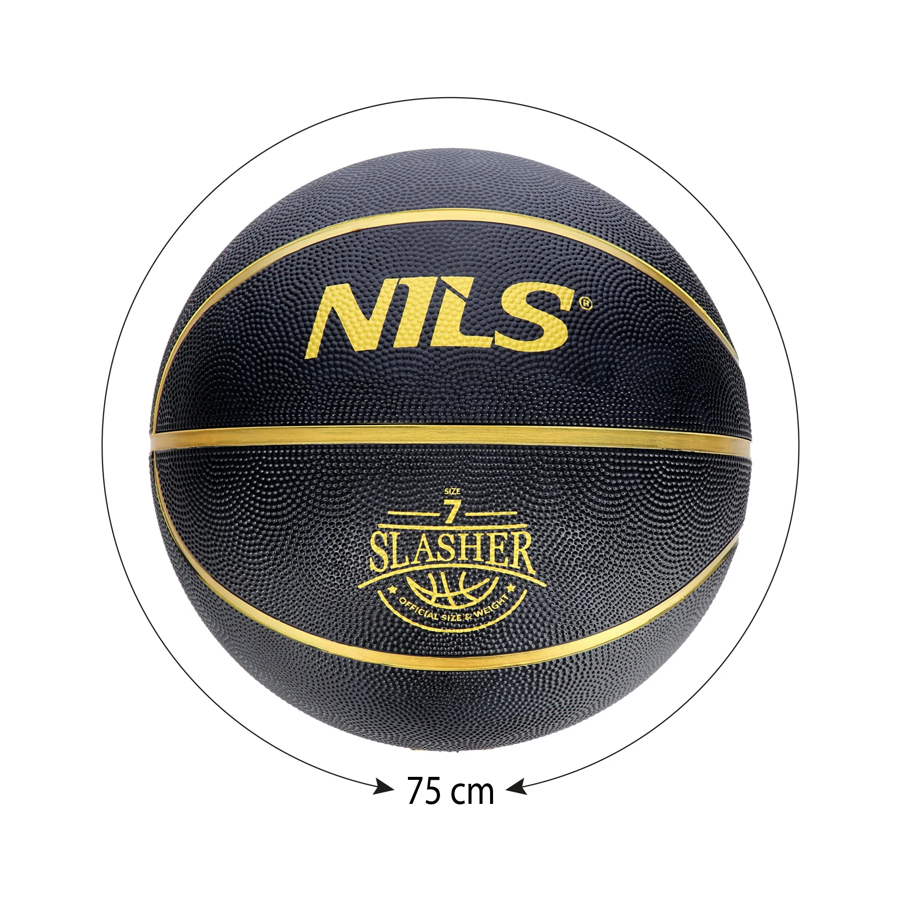 Nils Basketbalový míč NPK270 Slasher 7 černý