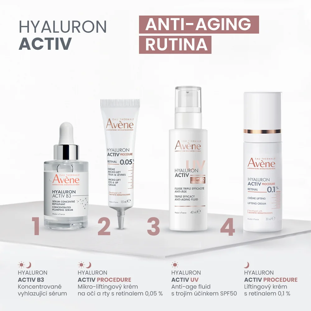Avène Hyaluron Activ Anti-age SPF50 fluid 40 ml