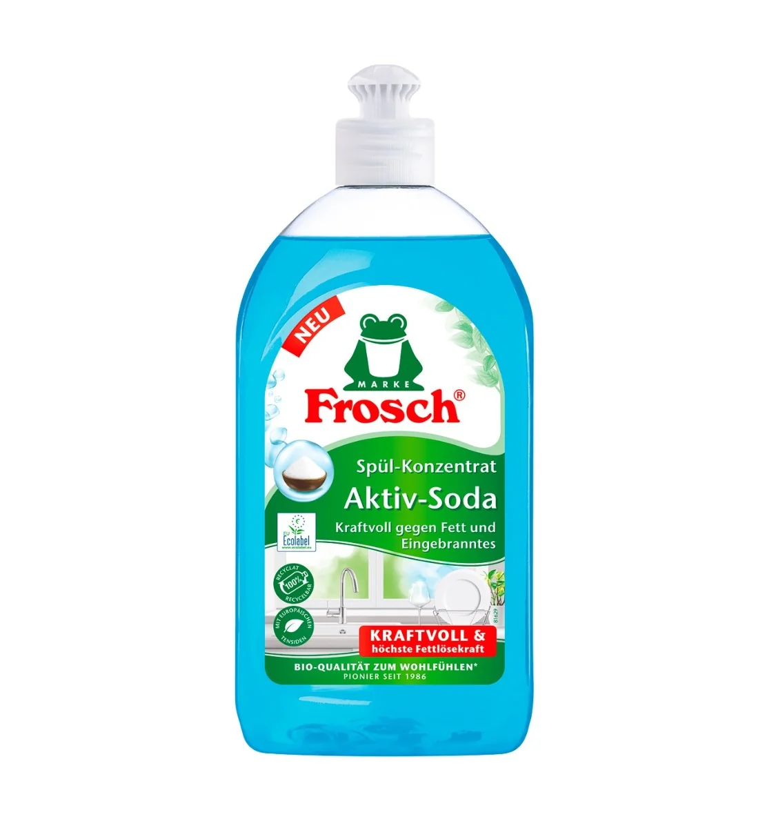 Frosch Koncentrovaný prostředek na mytí nádobí s aktivní sodou 500 ml